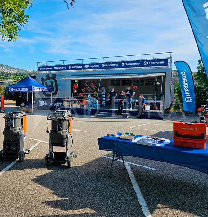 RD LUNA MAQUINARIA impulsa el Road Show de Husqvarna Construction con sus clientes