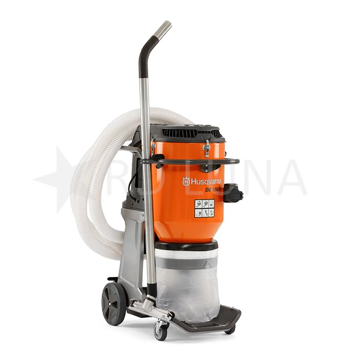 Aspirador DE 130 H de Husqvarna para trabajos de preparación de superficies