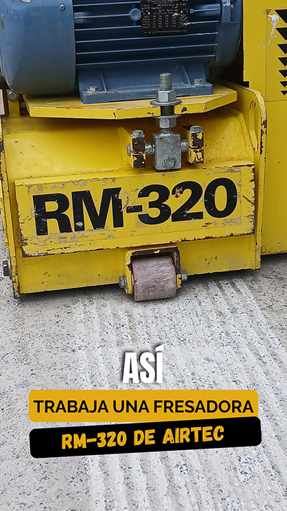 La Fresadora RM-320 de Airtec ofrece excelentes resultados en rayado y rebajado de superficies