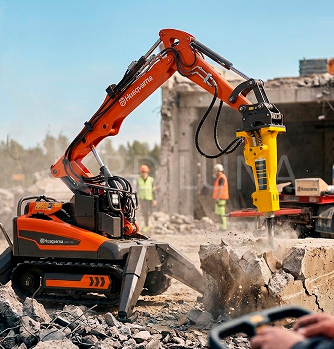 ¿Necesitas alquilar un robot de demolición para tu próxima obra?
